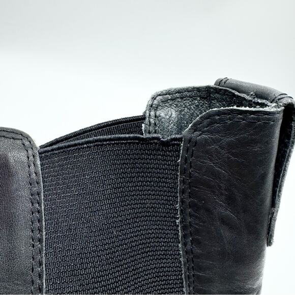 Matisse Ashbury Chelsea Boot Heeled Ankle Booties Black Leather Size 7 Moto Boho - Picture 14 of 15